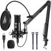 imageMAONO USB Recording Microphone Kit Professional Condenser Microphone for PC with OneTouch Mute and Mic Gain Knob for Singing Podcast Studio Streaming PM421