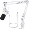 imageMAONO XLRUSB Dynamic Microphone Kit RGB Gaming Mic with Software Mute Gain Knob Volume Control Boom Arm for Streaming Podcasting VoiceOver RecordingPD200XS PinkPD200XS White