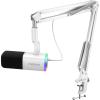 imageMAONO XLRUSB Gaming Microphone Kit Dynamic PC Mic for Streaming Podcasting Software Support Mute Button Gain Control RGB Computer Mic with Boom Arm Stand for Recording PS4PS5 PD100XS BlackWhite
