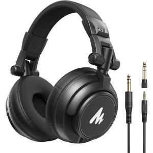 imageMAONO 50MM Drivers Pro Studio Monitor Headphones MH501 Over Ear Closed Back NonDetachable Wired Headset with 35mm635mm Jack for Guitar Amp Recording DJ Mixing Piano Music Production PodcastMH601 Studio Headphones