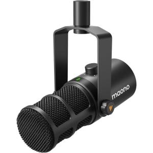 imageMAONO Dynamic Microphone USBXLR Podcast PC Microphone with Software EQTaptoMute Headphone Jack Gain Knob ampamp Volume Control Studio Mic for Broadcast Recording Streaming ampamp Gaming PD400X