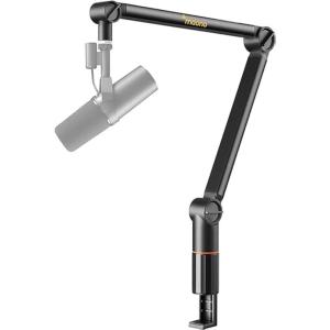 imageMAONO Microphone Boom Arm Heavy Duty Low Profile Mic Arm with Cable Management Channels Desk Mount Clamp Fully Adjustable Mic Stand for Podcast Studio Streaming Heavy Duty Mic ArmHeavy Duty Mic Arm