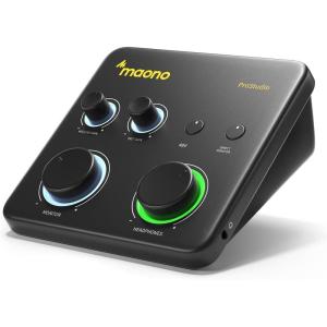 imageMAONO USB Audio Interface for PC Interface with XLR Input 24bit192kHz Routing Software LOOPBACK ASIO Driver for Recording Music HomeStudio Guitar Podcast Streaming DAWPS22 Lite WhitePS22 Lite Black