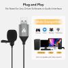 imageMAONO USB Lavalier Microphone with Headphones Jack Omnidirectional Computer Lapel Clip Mic for Recording Gaming Streaming Podcasting YouTube Skype PC Laptop Mac AUUL20UL10