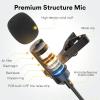 imageMAONO USB Lavalier Microphone with Headphones Jack Omnidirectional Computer Lapel Clip Mic for Recording Gaming Streaming Podcasting YouTube Skype PC Laptop Mac AUUL20UL10