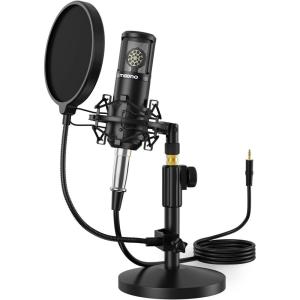 imageMAONO Condenser Microphone with 25mm Large Diaphragm Professional Cardioid Studio Condenser Recording Mic with 35mm XLR for podcasting Streaming Singing Vocal HomeStudio AUPM325T