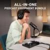 imageMAONO Podcast Equipment Bundle Audio Interface mixer with Dual XLR Input for Podcast Streaming  MaonoCaster E2 GEN2PD100MH700E2 Gen2PD100MH700